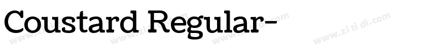 Coustard Regular字体转换 Coustard Regular字体转换
